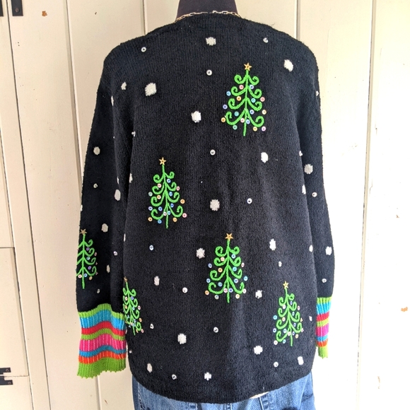 RARE Vintage Design Options Philip &Jane Gordon peekaboo snowman sweater XL - Picture 10 of 15